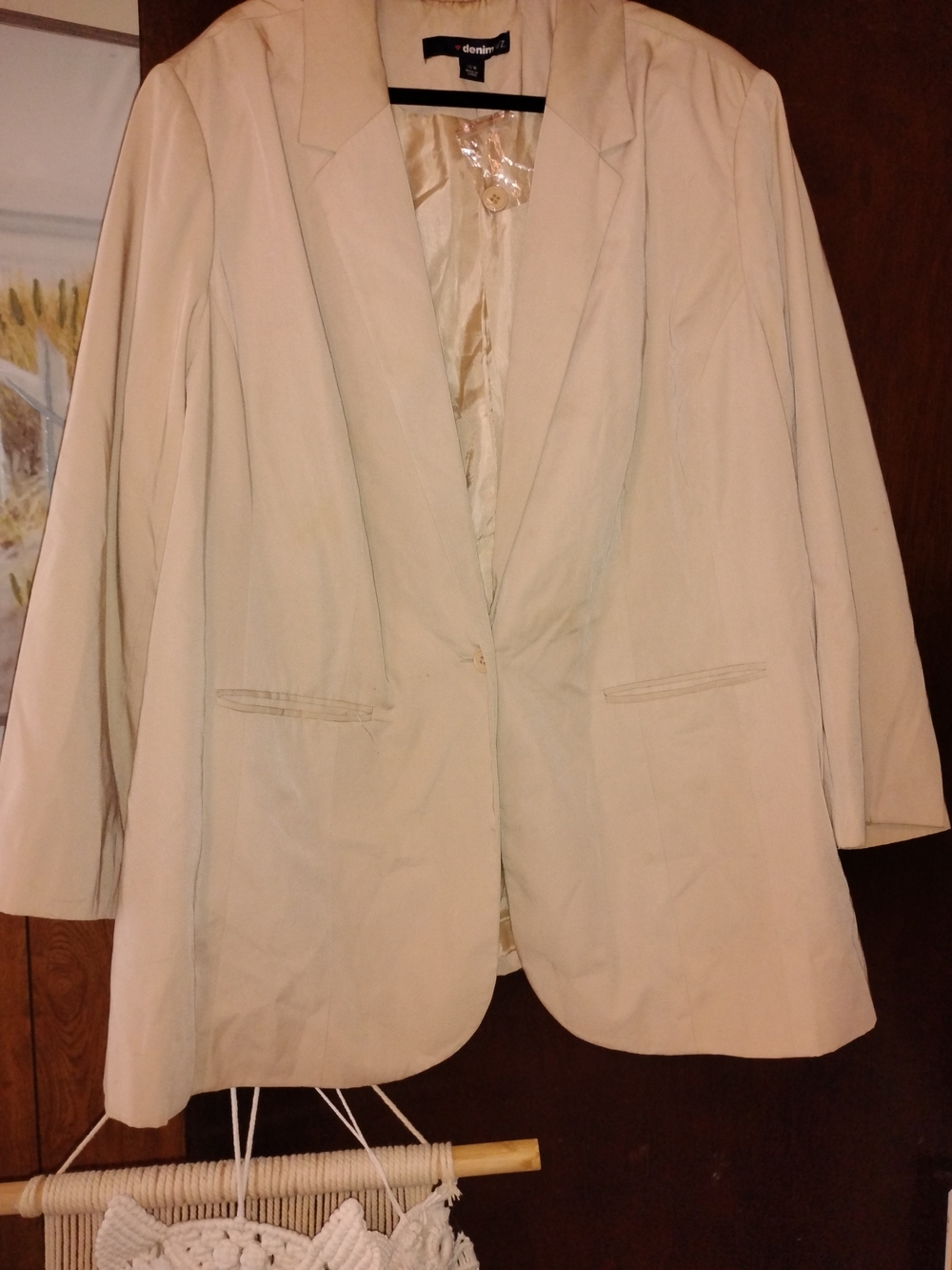 Denim 24/7 Beige Women's Blazer
